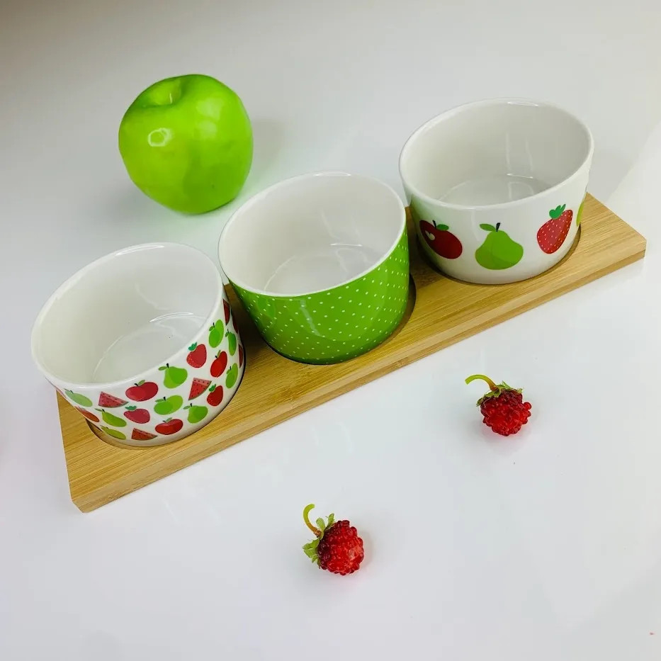 Набор салатников на подставке | Lenardi