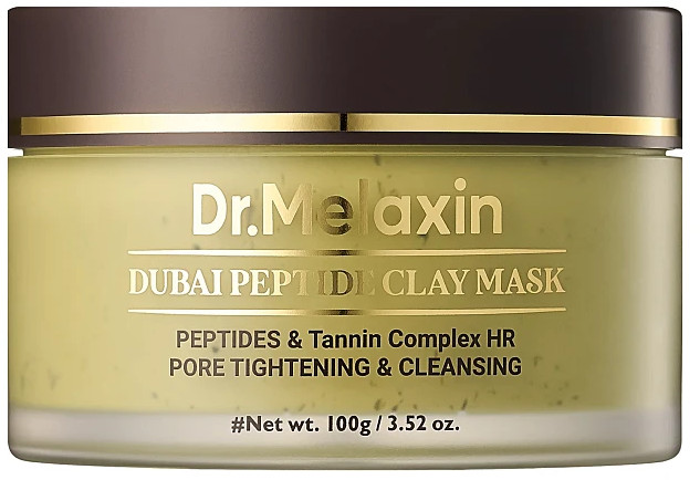 Маска для лица глиняная для очищения пор «Dubai Peptide Clay Mask» | Dr. Melaxin