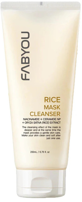 Очищающая маска-пенка на основе натурального экстракта риса «Mask Cleanser» | Rice | FabYou