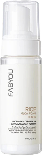 Тонер для лица на основе рисовой воды «Glow Foam Toner» | Rice | FabYou