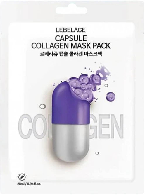Маска для лица тканевая с коллагеном «Collagen Mask Pack» | Dr. Capsule | Lebelage