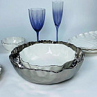 Набор салатников «Ванесса серебро»