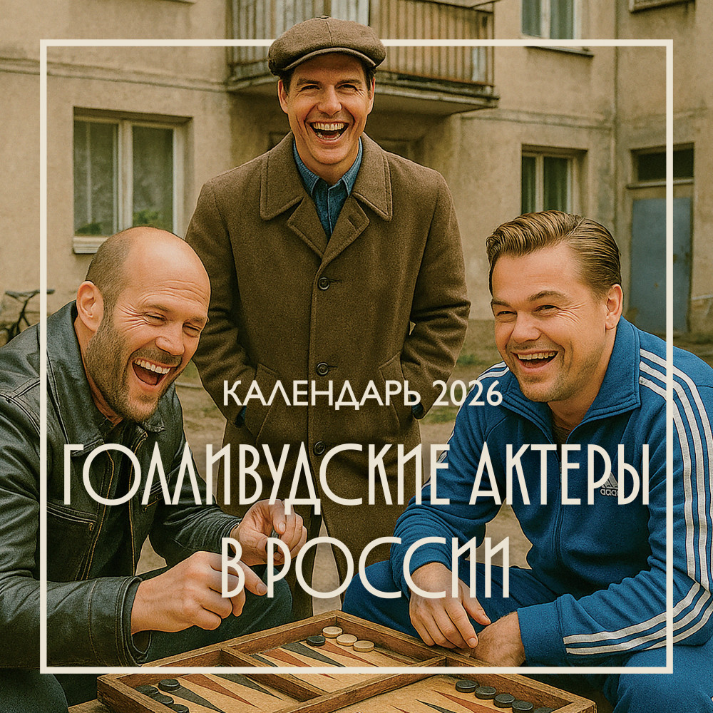 Календарь настенный на 2026 год «Голливудские актеры в России» | Календари настенные 2026 (300×300)