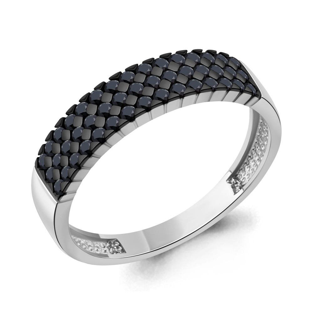 Кольцо из серебра с нанокристаллами | Aquamarine