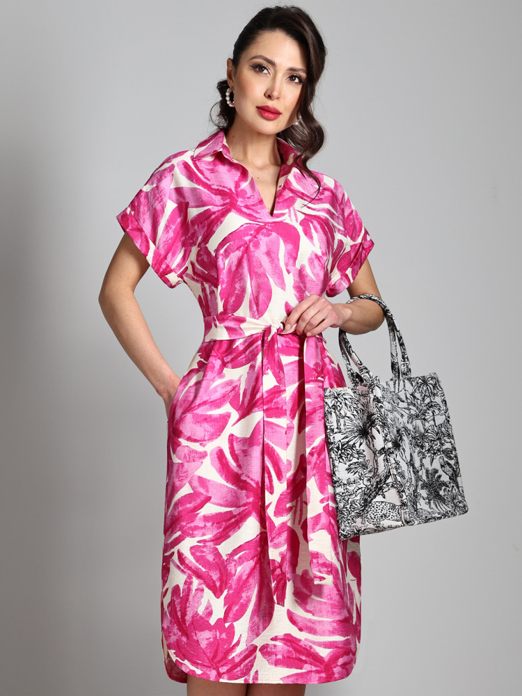 Платье женское «Штрихкод лета, яркая» | DStrend