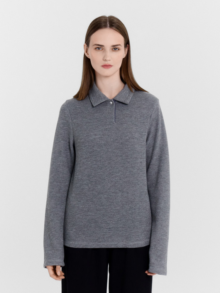 Лонгслив-поло женский | Mark Formelle