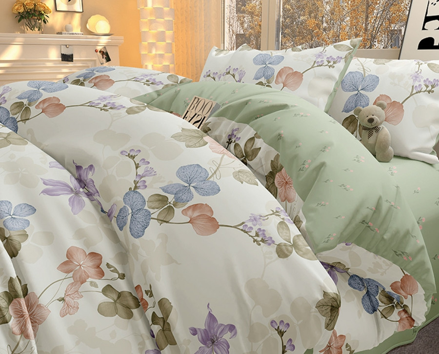 Комплект постельного белья | Сатин печатный | Сайлид-текстиль