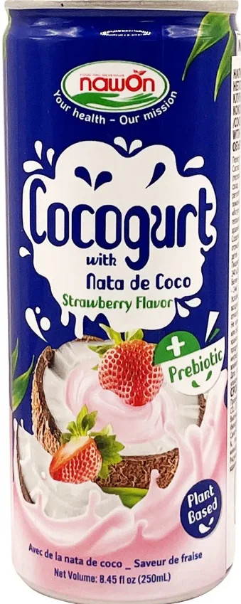 Напиток-пребиотик с мякотью кокоса и клубники «Cocogurt» | Nawon Food