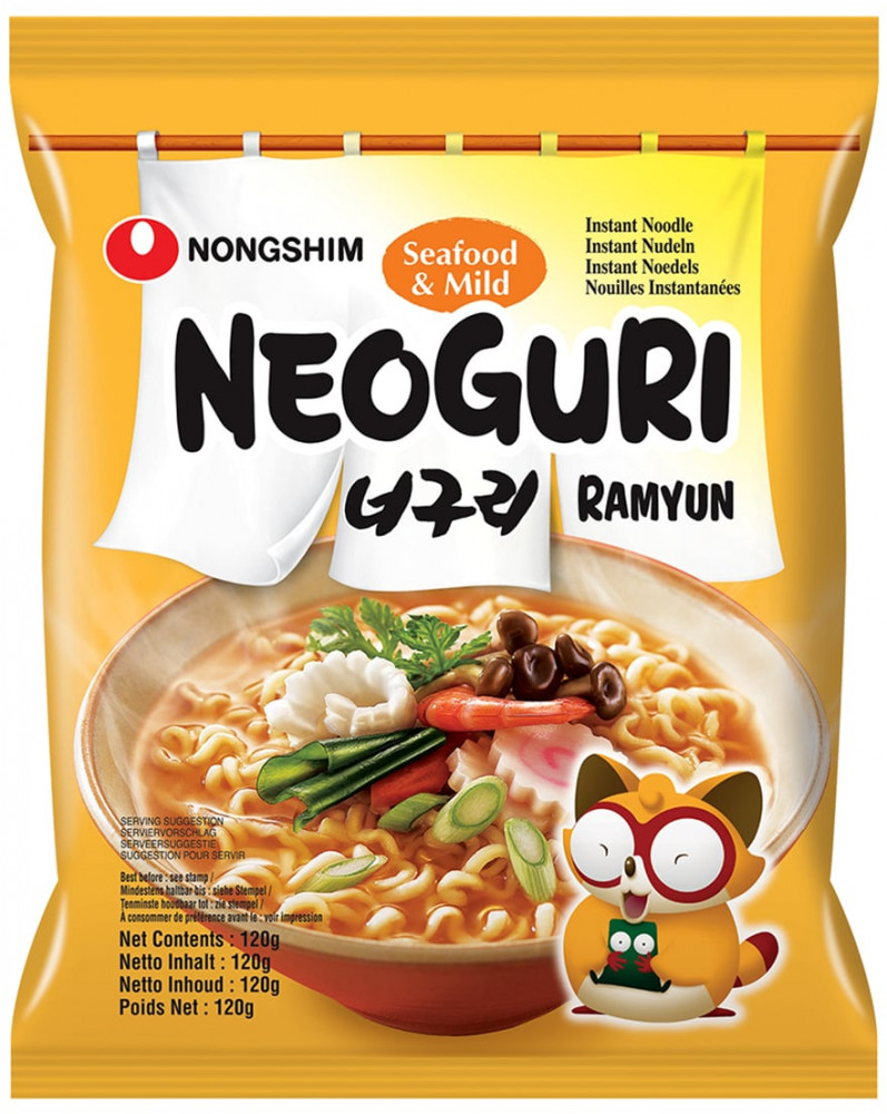 Лапша быстрого приготовления с морепродуктами «Neoguri. Mild» | Nongshim