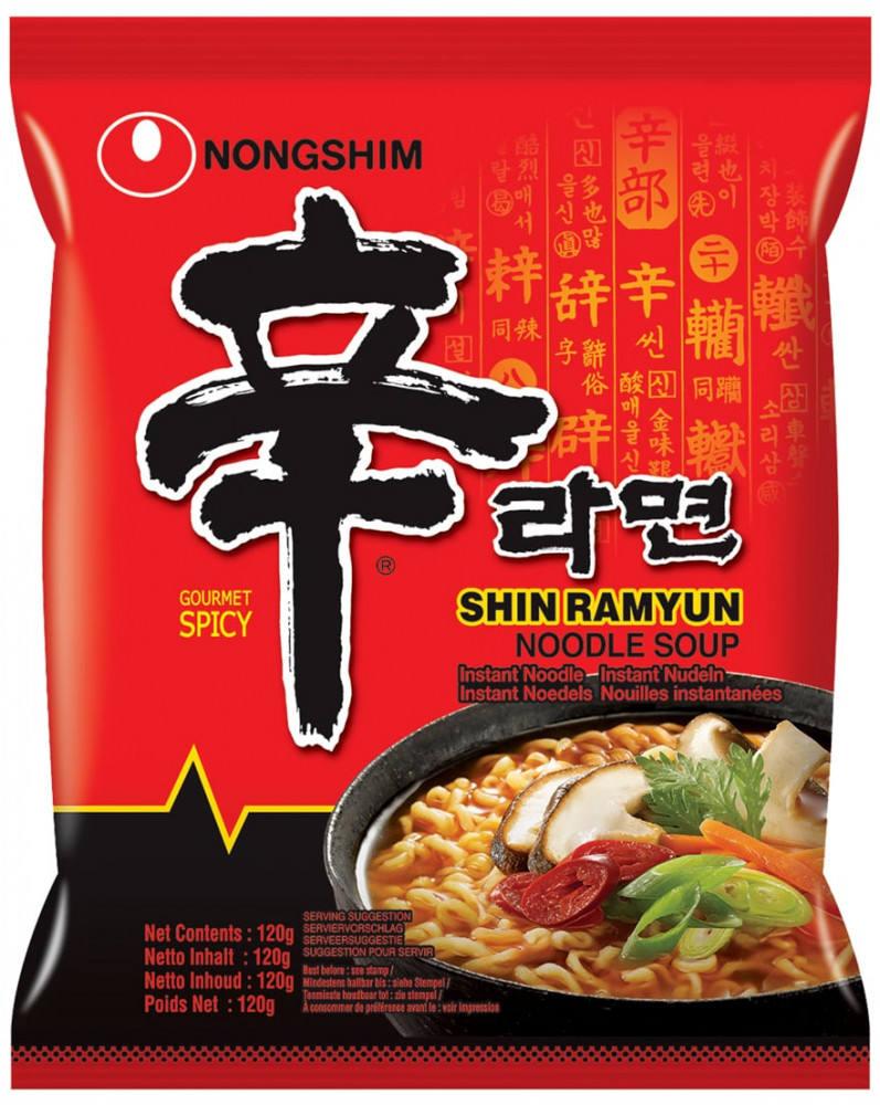 Лапша быстрого приготовления острая «Shin Ramyun» | Nongshim
