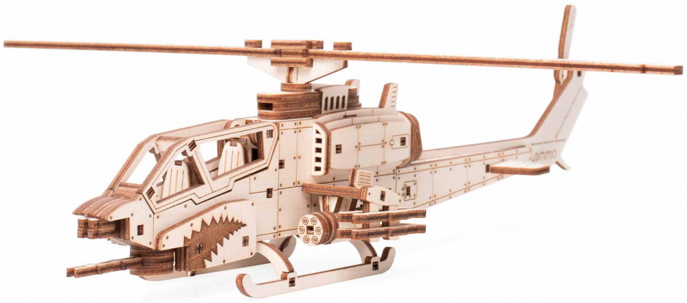 Конструктор 3D «Вертолет Стальной оскал» | Корабли и яхты | Lemmo