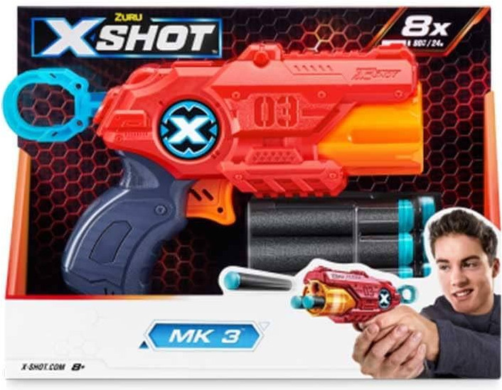 Пневматический пистолет с дротиками «XShot MK 3» | Zuru