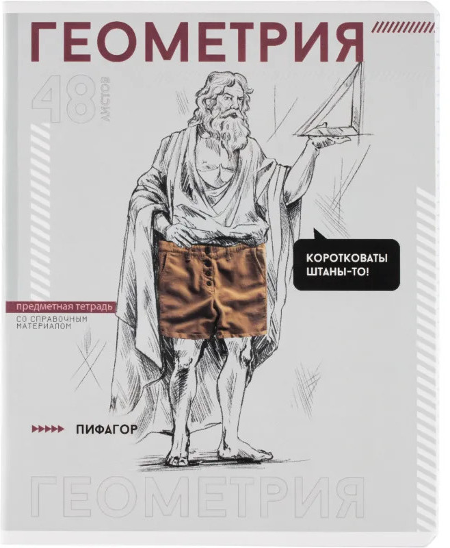 Тетрадь предметная «Геометрия» | Яркие детали | Феникс +