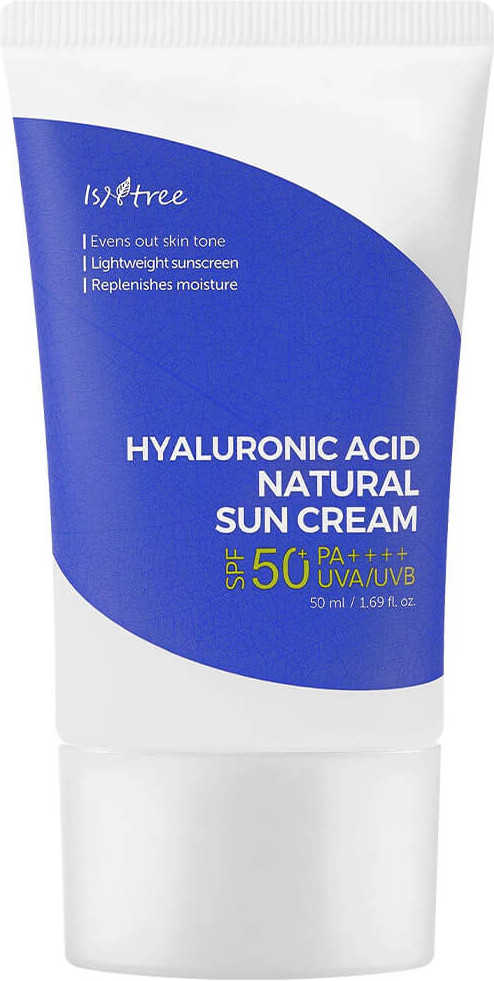 Крем для лица солнцезащитный «Hyaluronic Acid Natural Sun Cream» SPF50+ PA++++ | IsNtree