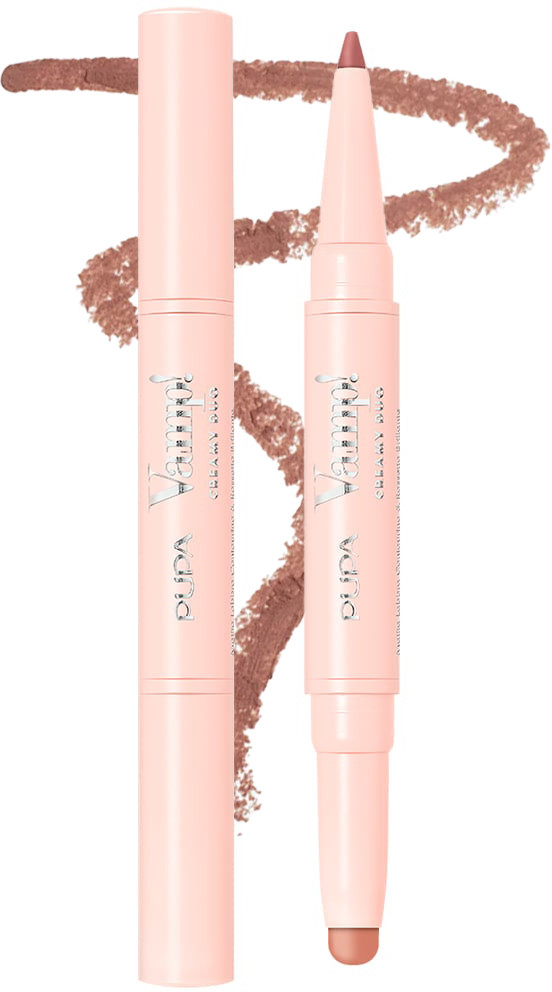 Помада-карандаш двусторонняя для губ «Vamp! Creamy Duo», тон 005 Deep nude | Pupa