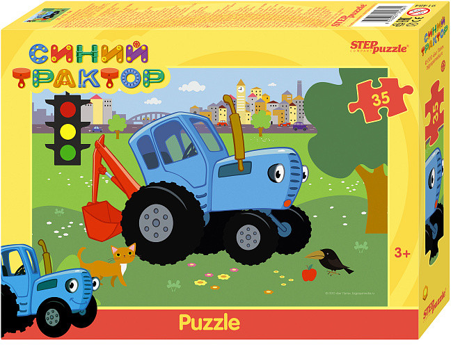 Пазл «Синий трактор» | Step Puzzle