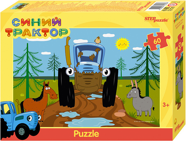 Пазл «Синий трактор» | Step Puzzle