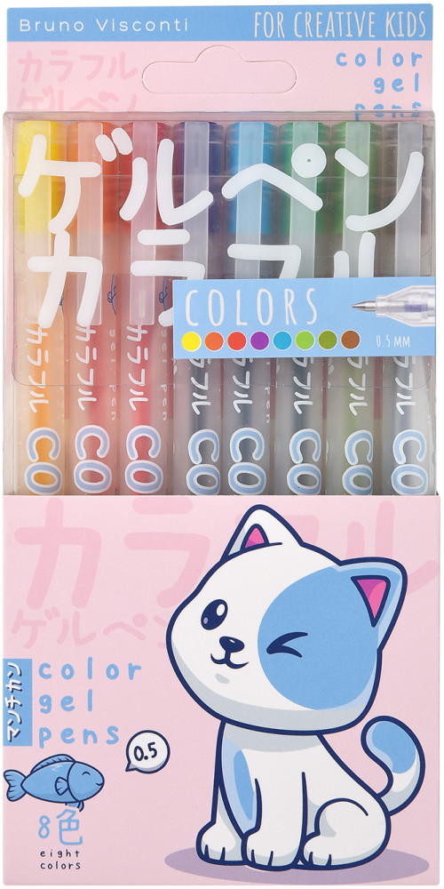 Набор ручек «UniWrite Colors. Kawaii animals» | Bruno Visconti