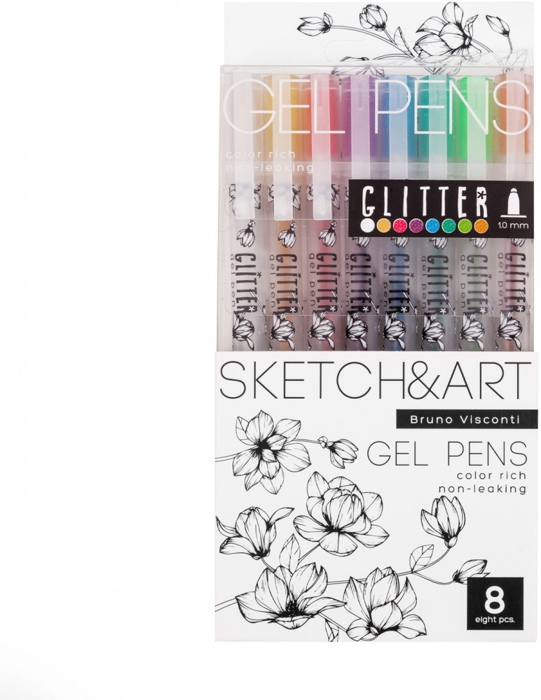 Набор ручек «SketchandArt Uni Write. Glitter» | Bruno Visconti