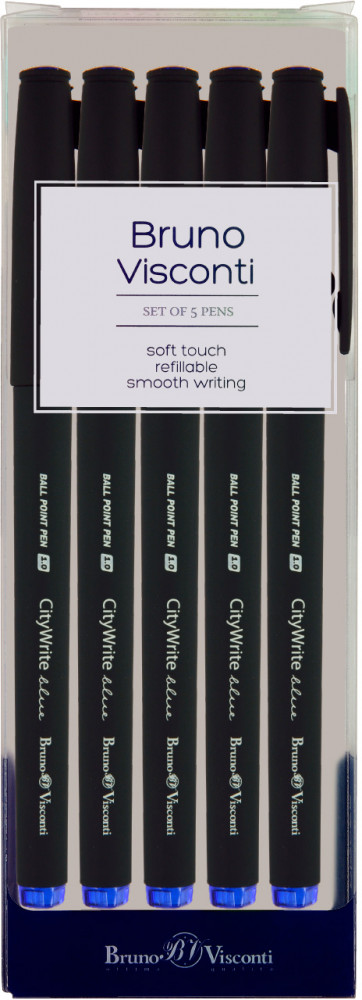 Набор ручек «Citywrite. Black» | Bruno Visconti