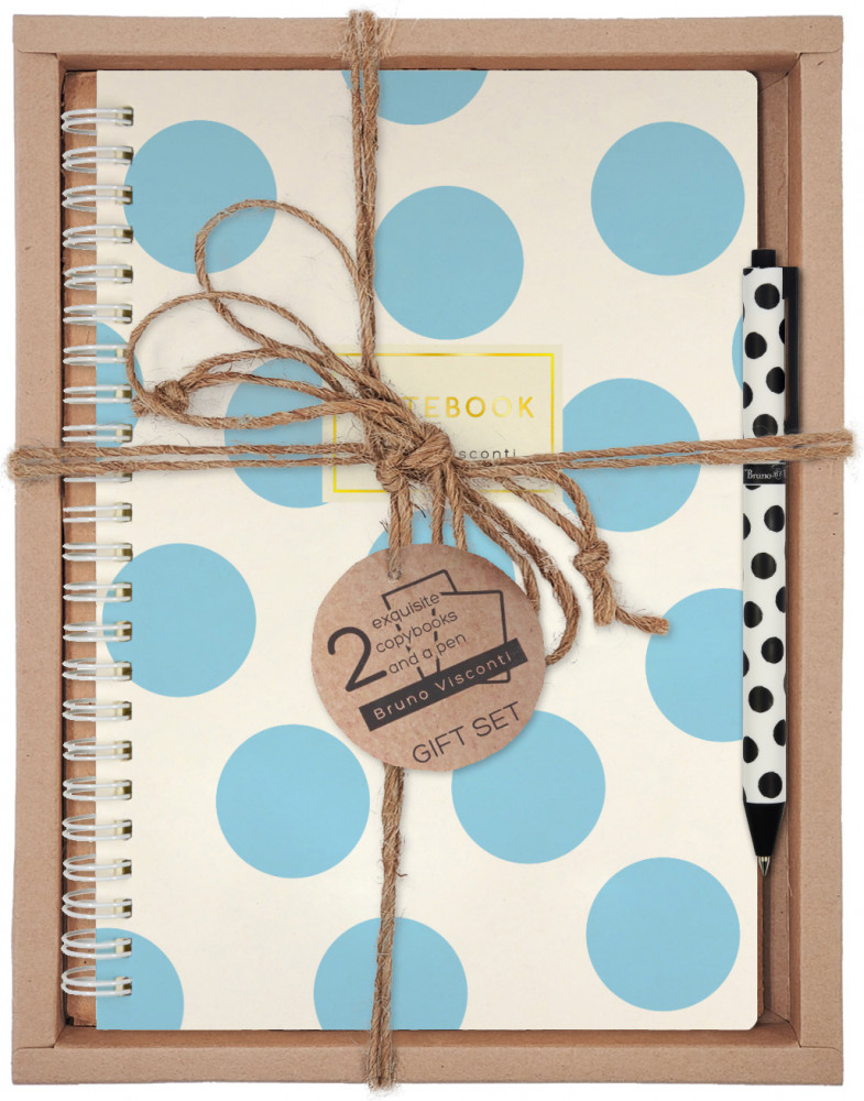 Набор подарочный «Light blue polka dots» | Bruno Visconti