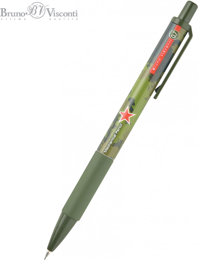 Карандаш механический с ластиком «Military паттерн» | Bruno Visconti