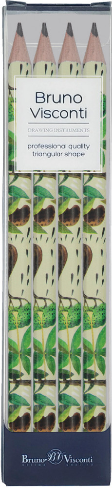 Набор карандашей чернографитовых «HappyGraphix jumbo. Баобаб» | Bruno Visconti