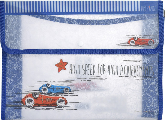 Папка-конверт на кнопке «Cars»