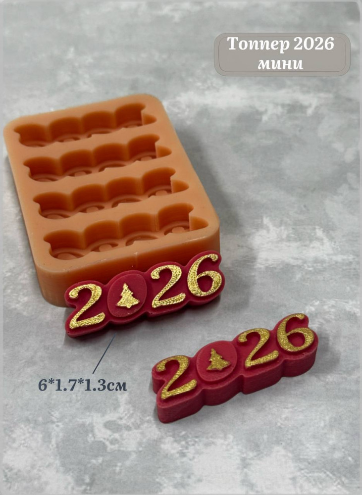 Силиконовый молд «2026» | Box.kz