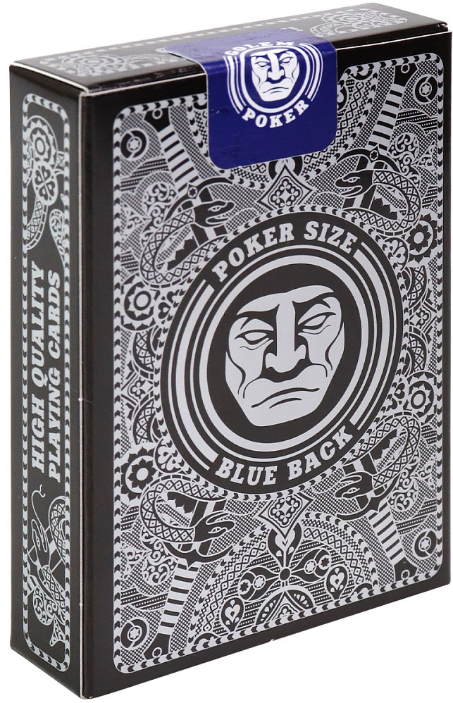 Игральные карты «Poker size. Blue back» | Golem | Миленд