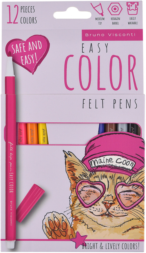 Набор фломастеров «EasyColor» | Bruno Visconti