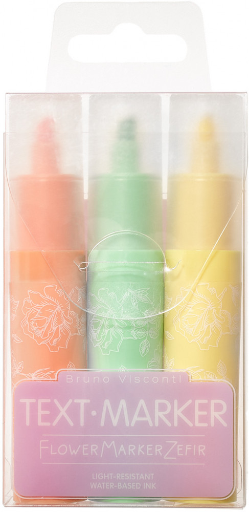 Набор текстовыделителей «Flower marker Zefir» | Bruno Visconti