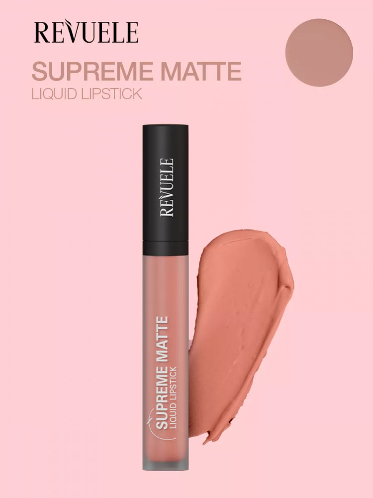 Помада для губ жидкая матовая «Supreme Matte Liquid Lipstick», тон 24 Nude Apricot | Revuele