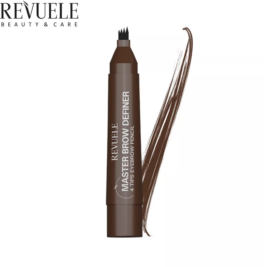 Маркер для бровей «4 Tips Eyebrow Pencil», оттенок Medium | Revuele