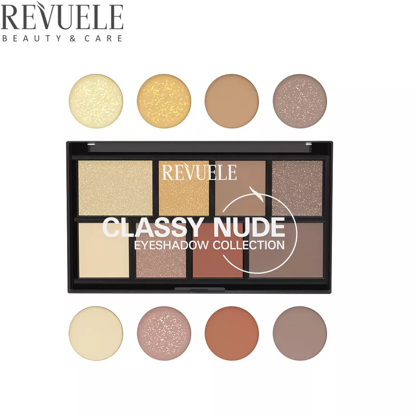 Палетка теней для век «Eyeshadow Collection», оттенок Classy Nude | Revuele