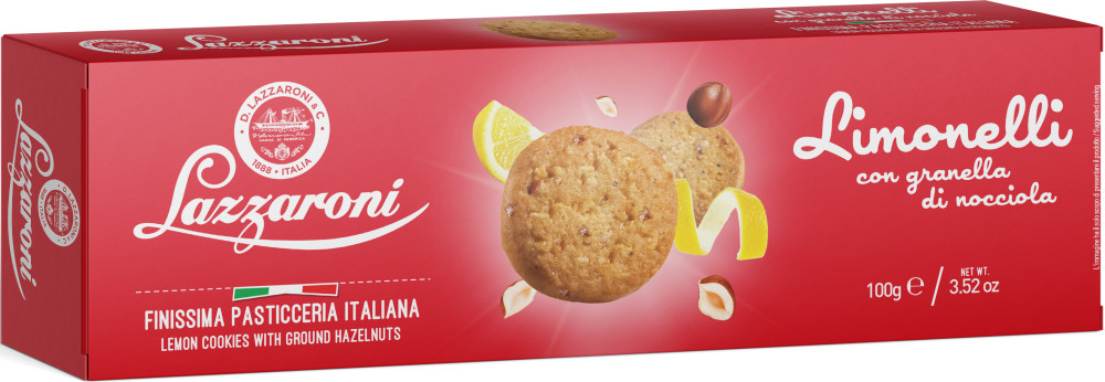 Печенье лимонное с фундуком «Limonelli» | Lazzaroni