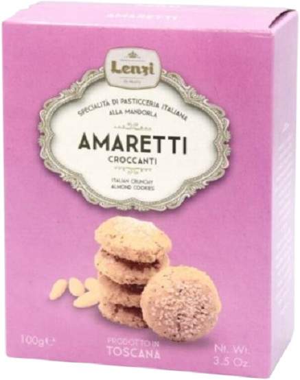 Печенье со вкусом хрустящего миндаля «Amaretti» | Lenzi