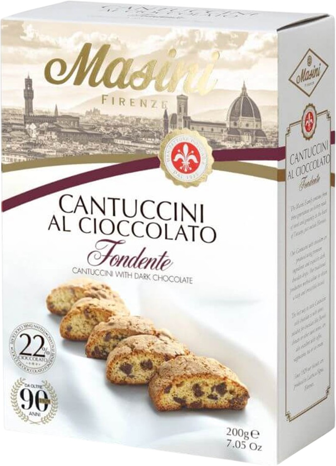 Печенье со вкусом тёмного шоколада «Cantuccini al cioccolato» | Pietro Masini