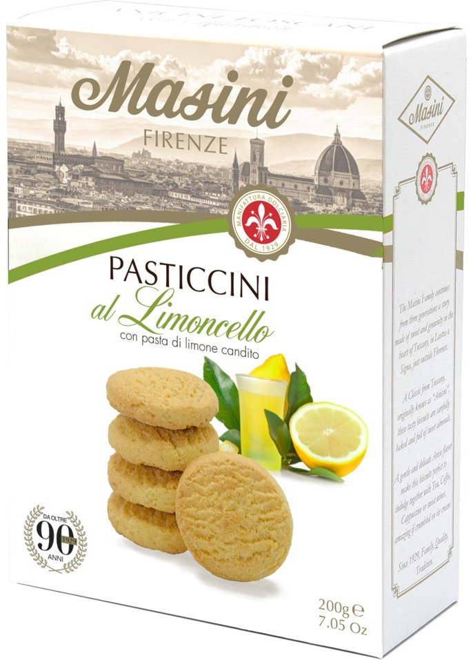 Печенье со вкусом лимончелло и лимона «Pasticcini al limoncello» | Pietro Masini