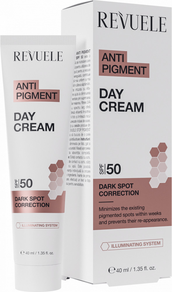 Крем для лица против пигментации дневной «Anti Pigment Day Cream» SPF 50 | Anti Pigment | Revuele
