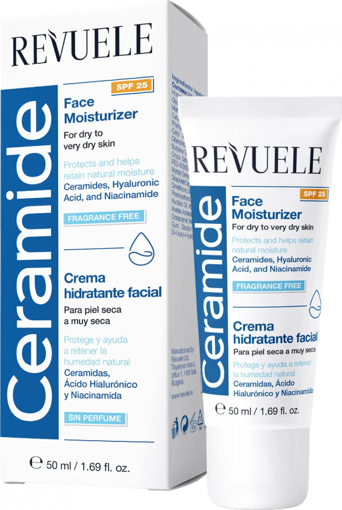 Крем для лица увлажняющий «Face Moisturizer» SPF25 | Ceramide | Revuele