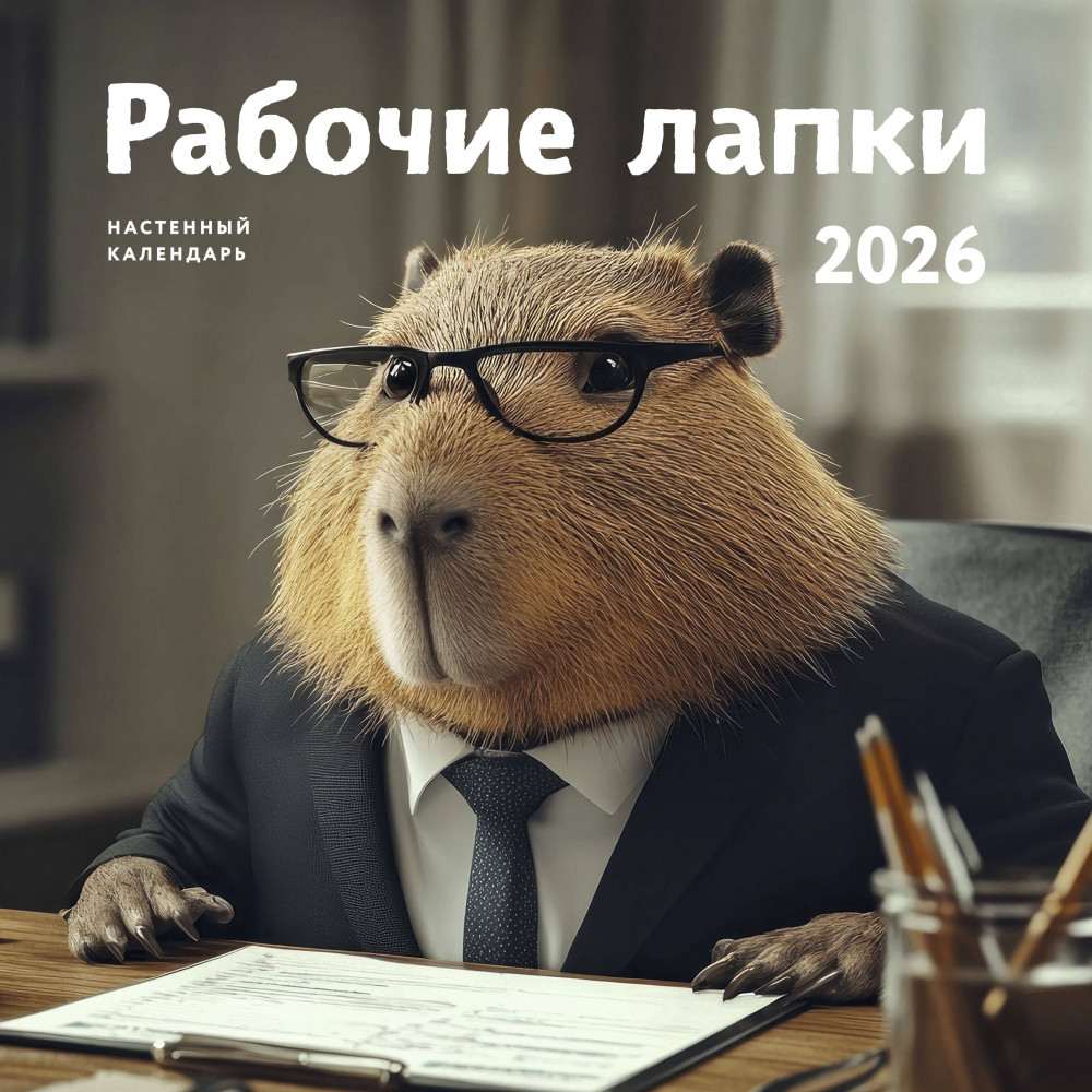 Календарь настенный на 2026 год «Рабочие лапки» | Календари настенные 2026 (300×300)