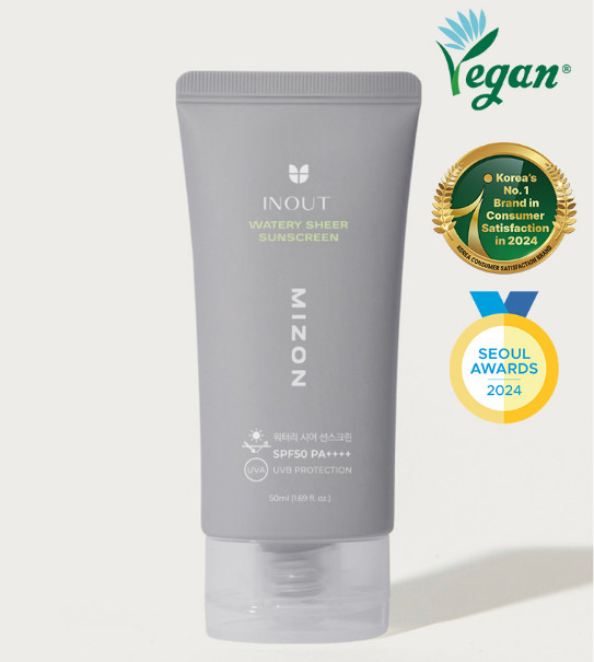 Увлажняющий солнцезащитный крем «Inout Watery Sheer Sunscreen SPF 50» | Mizon
