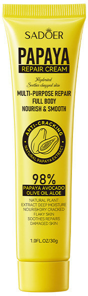 Крем для тела против сухости и трещин «Papaya Repair Cream» | SADOER