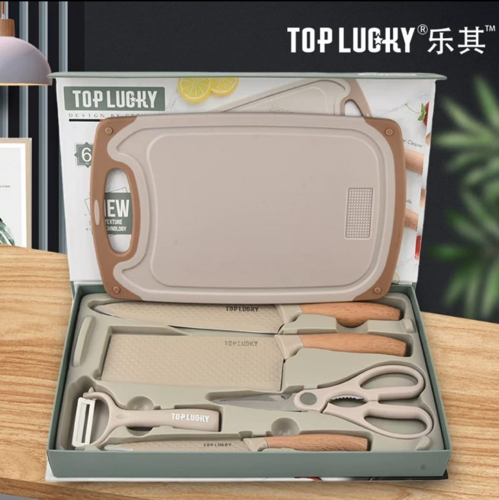 Кухонный набор ножей с разделочной доской