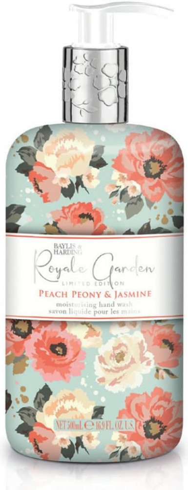 Мыло для рук жидкое «Peach Peony & Jasmine Hand Wash. Пион и жасмин» | Royale Garden | Baylis & Harding