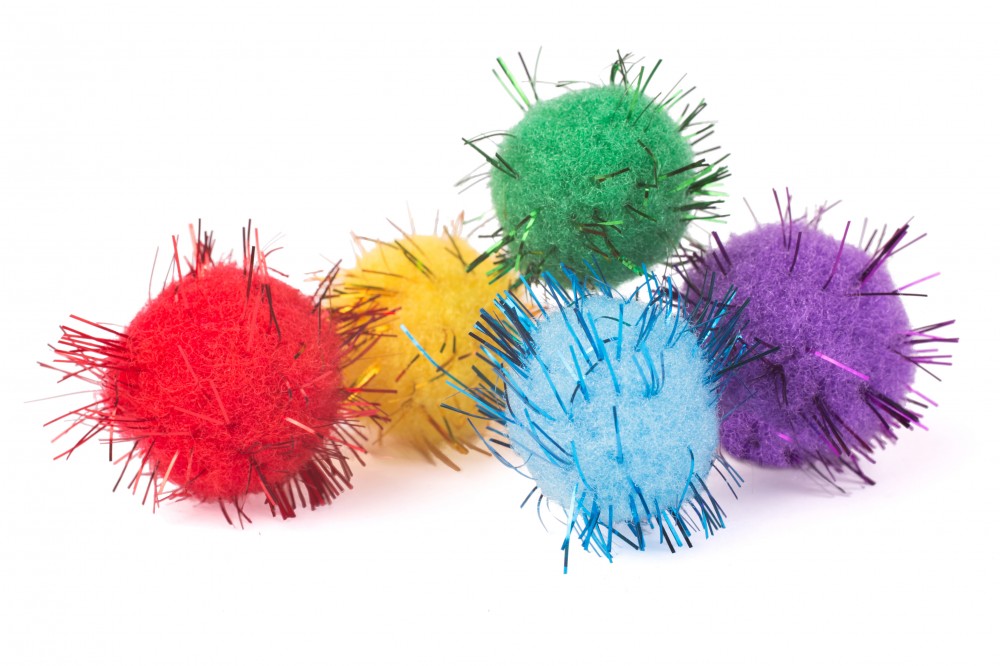 Блестящие помпоны для творчества, 20 мм (20 штук) | АппликА