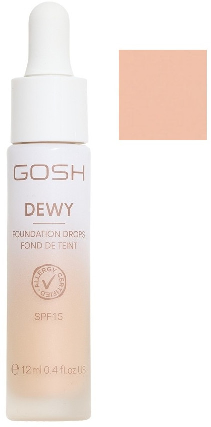 Тональный крем для лица «Dewy Foundation Drops» SPF 15, оттенок 4 | Gosh