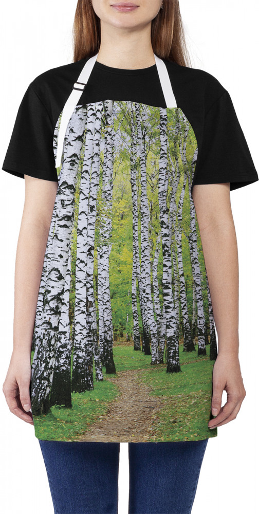 Фартук для кухни «Березовая роща» | JoyArty