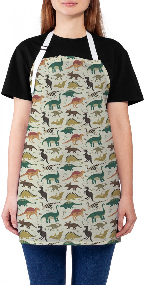 Фартук для кухни «Виды динозавров» | JoyArty